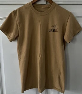 PEANUTS Charlie Brown Good Grief Have a Nice Day hellbraunes T-Shirt Unisex Größe Small - Bild 1 von 5