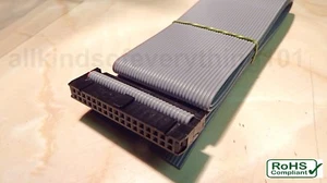 ** 34-WEGE FLACHBANDKABEL MIT EINER IDC BUCHSE AN EINEM ENDE - 1M ** - Bild 1 von 3