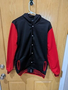 Hoodie Jacket Varsity Jacket Cotton Letterman Jacket Large - Picture 1 of 3