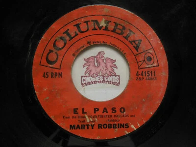 Marty Robbins – El Paso / Running Gun, 45 RPM G+ (9A) Foto 1 de 2