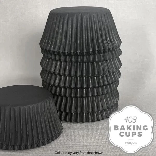 Black Paper Cupcake 408 Baking Cups Pk 200 - image 1 of 1