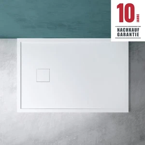 Duschwanne mineralguss Duschwanne 120x90 120x80 Duschtasse Höhe: 5cm Geoma8 NEU - Bild 1 von 8