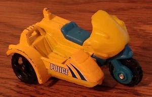 Matchbox Cycle with Sidecar Yellow 2001 Police 1:64 Loose - Picture 1 of 5
