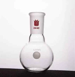 Synthware Lab glassware 24/40 flat bottom flask 25ml 50ml 250ml 500ml 1000ml - Picture 1 of 8