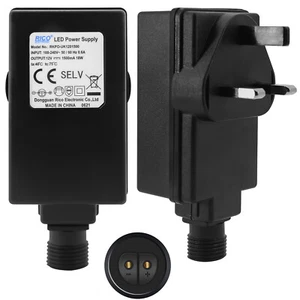 12V 18W Power Supply Adapter Transformer For Christmas LED Fairy Light IP44 Plug - Picture 1 of 8