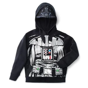 STAR WARS Darth Vader Boys Hooded Sweatshirt - Black Multi-Colored - Picture 1 of 1