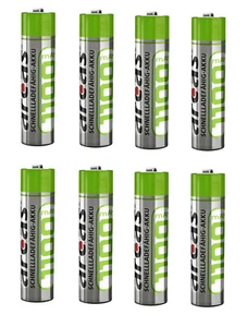 8 Stk Arcas AAA Micro 1100 mAh Akku für Siemens Gigaset AS28 AS28H A58H Telefon