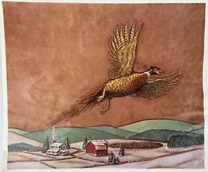 Vtg Doodle Page No Game In Sight Series 1D Pg 6 Pheasant Leather Craftool - Picture 1 of 3