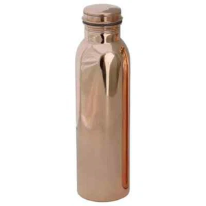 Copper Water Drinking Bottle Plain 700 ML Touch Tumbler Ayurveda Health Benefits - Picture 1 of 4