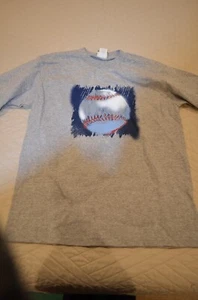 Boys Size M Baseball Long Sleeve T-shirt Shirt-Very Good - Picture 1 of 5