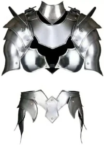Medieval Lady Cuirass Armor Larp Knight Suit of Armor Cosplay Halloween Costume - Picture 1 of 3