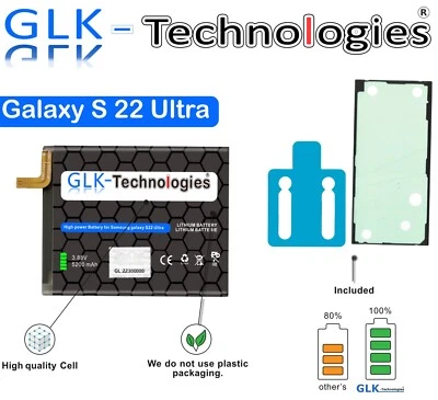 GLK für  Samsung Galaxy S22 ULTRA S908B Akku Batterie  EB-BS908ABY 2025 Ohne Set - Bild 1 von 4