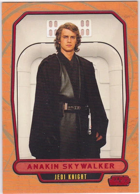 STAR WARS GALACTIC FILES SERIES 1 VERMELHO PARALELO #66 ANAKIN SKYWALKER 32/35 RARO - Imagem 1 de 2