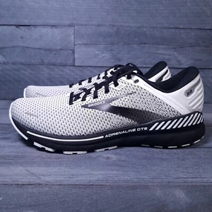 BROOKS Adrenaline GTS 22 Running Shoes Mens Size 14 D White Black Oreo - Picture 1 of 6