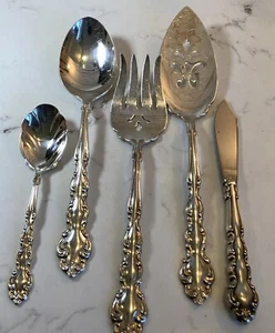 Modern Baroque Oneida, 5 Serving Pieces - Community Silver Plate Flatware - Picture 1 of 12