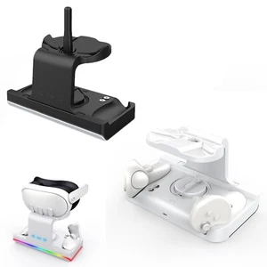 Handle Controller Charging Dock Helmet Charging Cradle Charger for Quest 3 VR - Picture 1 of 15