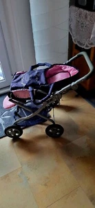 Knorrtoys Puppenwagen blau rosa mit Netz und Tasche My little Princess - Bild 1 von 4