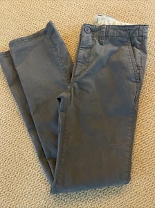 Gap Kids Gray Chino Pants Boys Size 14 Regular Adjustable Waist  washed not worn - Picture 1 of 7
