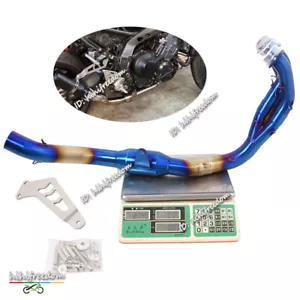 Tubo de escape delantero de escape para motocicleta para Yamaha MT-09 FZ09 2020-2023 - Imagen 1 de 10