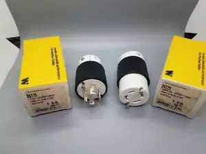 WOODHEAD 28T75 AND 29T75 PLUG SET - NEMA L15-30 - TWIST LOCK 30 AMP - Picture 1 of 4