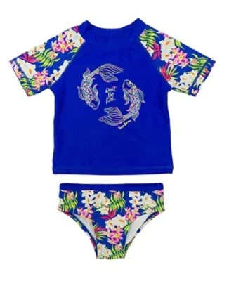 Tommy Bahama Niñas Juego de 2 Piezas Protector Koi y Pantalones de Natación, Azul Oscuro Foto 1 de 4