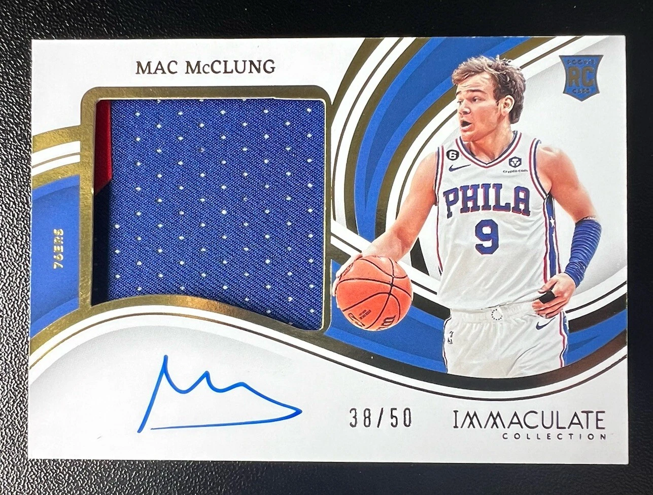 22-23 Panini Immaculate Premium Patch Auto Mac McClung /50