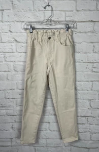 GAP Kid Denim Girls Cream Mom Jeans Size 10 - Picture 1 of 4