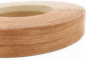 Mahogany 2" X 50' Preglued Roll Wood Veneer Edge Banding, Iron on with Hot Melt - Picture 1 of 2