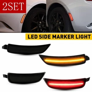 For Mazda Miata MX-5 2016-UP Smoked Lens Front Rear LED Side Marker Light 2set - Picture 1 of 11