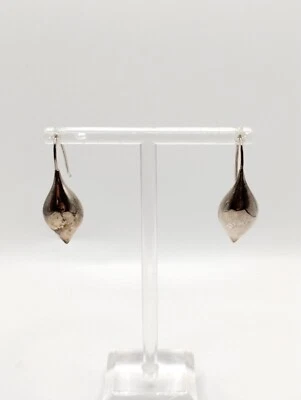 Дизайнерские большие современные серьги-капли из стерлингового серебра 925 пробы с Майклом Докинзом - Изображение 1 из 3