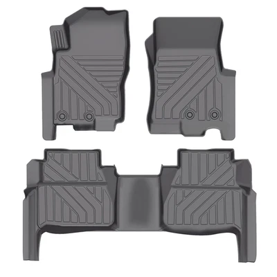 Floor Mats Cargo Liners for 2017-2024 Nissan Frontier All Weather TPE 3PCS Set Foto 1 de 4
