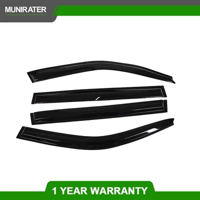 4PCS For Toyota Highlander 2001-2007 Smoke Window Visors Rain Guard Vent Shade - Imagem 1 de 4