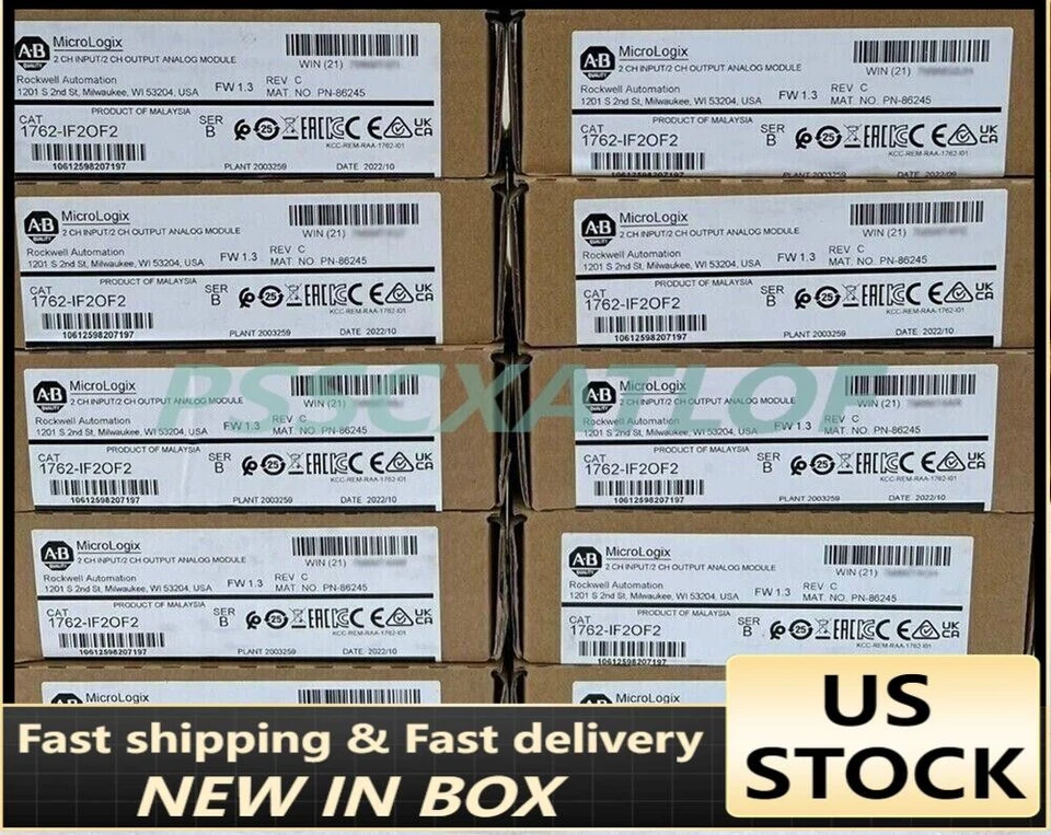 New Allen-Bradley 1762-IF2OF2 SER B MicroLogix 1200 I/O Module 1762IF2OF2 AB US - Image 1 of 1