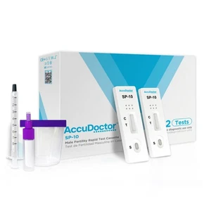 2 Test Fertilità Maschile Uomo Accudoctor Test Fertilitá Spermiogramma uomo test - Foto 1 di 9