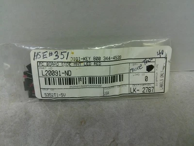 DIGI-KEY 5352T1-5V  /  L20091-ND  LED RED LIGHT (MORE THAN 40 PCS.) - Image 1 of 2