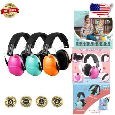 Kids Earmuffs SNR 27dB Noise Cancelling Sensory Autism Hearing Protection - Image 1 of 4