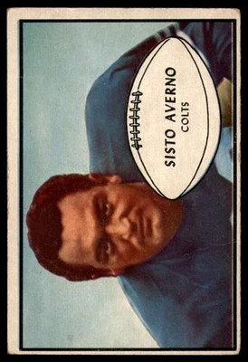 1953 Bowman #8 Sisto Averno VG Very Good Colts                 ID:120427 - Image 1 of 2