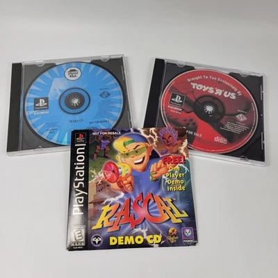Sony PlayStation PS1 Demo Disc Samplers Pizza Hut Toys R Us Rascal Lot TESTED - Image 1 of 4