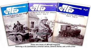 DREI stark illustrierte AFV-G2 Militärfahrzeug Enthusiasten Zeitschriften ~ 138 S. - Bild 1 von 5