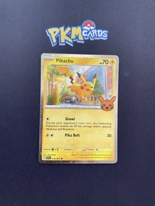 Juego de cartas coleccionables Pokémon Pikachu 018/091 Truco o comercio 2024 Cosmo Holo LP. - Imagen 1 de 4