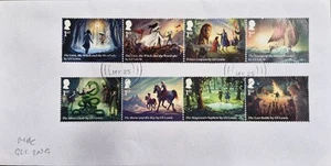 GB 2025 Set of very fine used Chronicles of Narnia Stamps on envelope - Picture 1 of 3