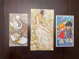 Three  Vintage Cards MCM Francis Saint-Marc Marion Foster Wedding Birth - Picture 1 of 4