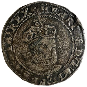 Henry VIII Base Silver, Sixpenny Groat, posthume Ausgabe, Dublin Mint. - Bild 1 von 2