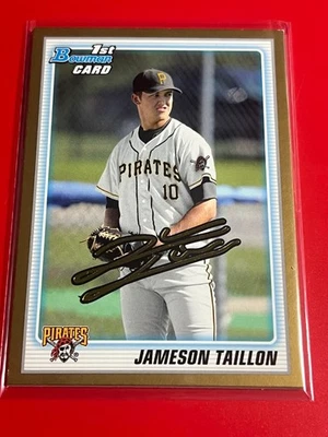 Bowman Draft Jameson Taillon RC 2010 #BDPP79 Gold Rookie SP Foto 1 de 2