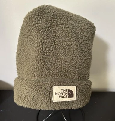 The North Face 冬季抓绒豆帽橄榄色女式 — 第 1/4 张图片