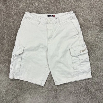 Pantalones cortos cargo anchos bordados con bordado Quiksilver Surf talla beige 32 Foto 1 de 4