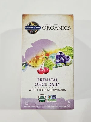 ☀Multivitamínico prenatal una vez al día Garden of Life Organics 30 comprimidos caducidad 05/2027 Foto 1 de 2