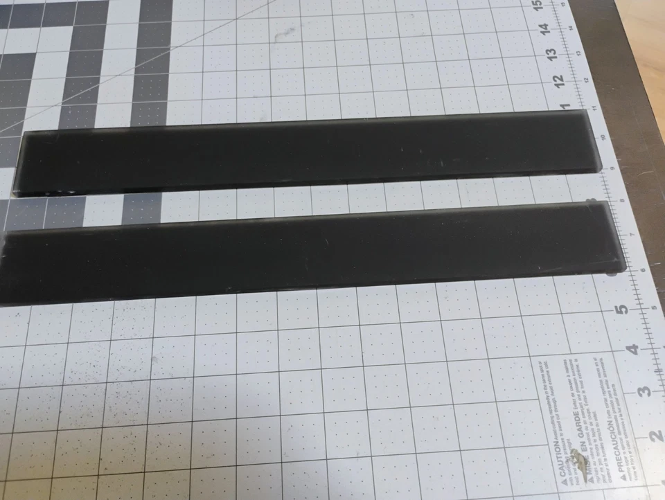 Azulejo de cerámica negro mate, contador de acentos, salpicadero, FP, 2"x16", lote de 11  Foto 1 de 1