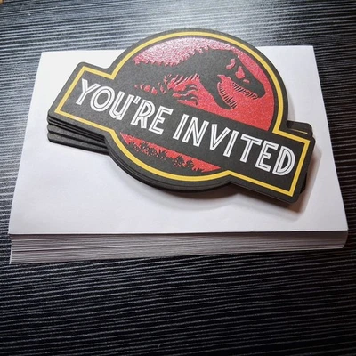 Invitaciones de cumpleaños para niños Parque Jurásico Foto 1 de 4