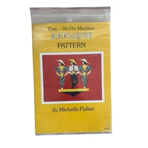 Easy No Pin Machine Appliqué 3 Ladies Sewing Pattern By Michelle Pullen *NEW* - Picture 1 of 3